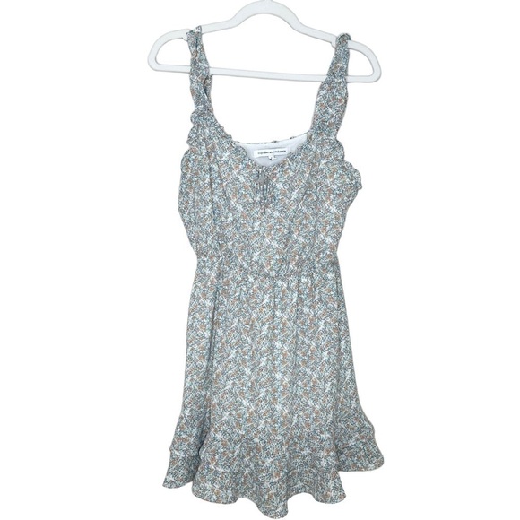 Cupcakes and Cashmere Large Floral Ruffle Sleeveless Mini Dress - Picture 2 of 7